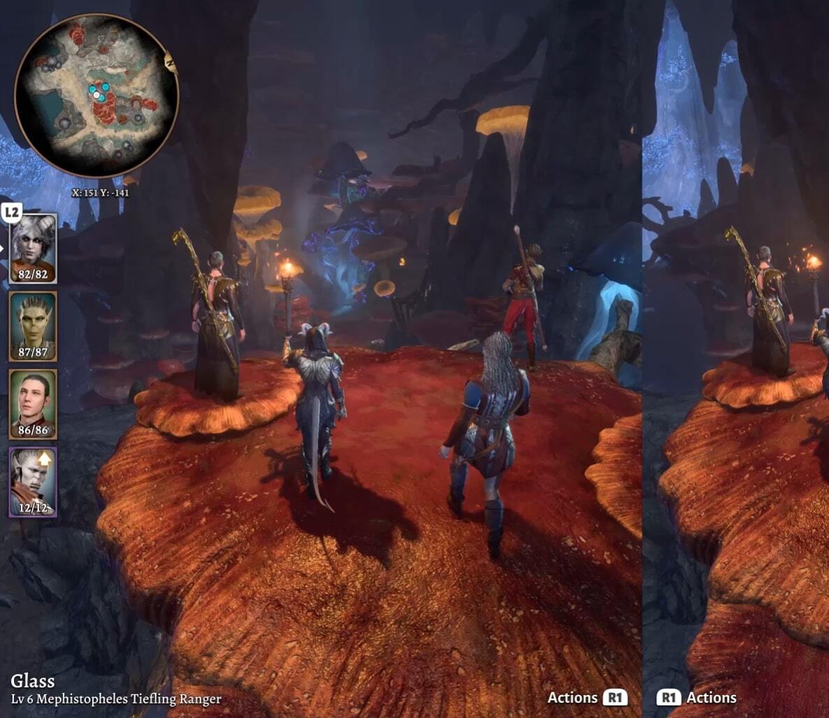 Official Baldur's Gate 3 multiplayer party scene
