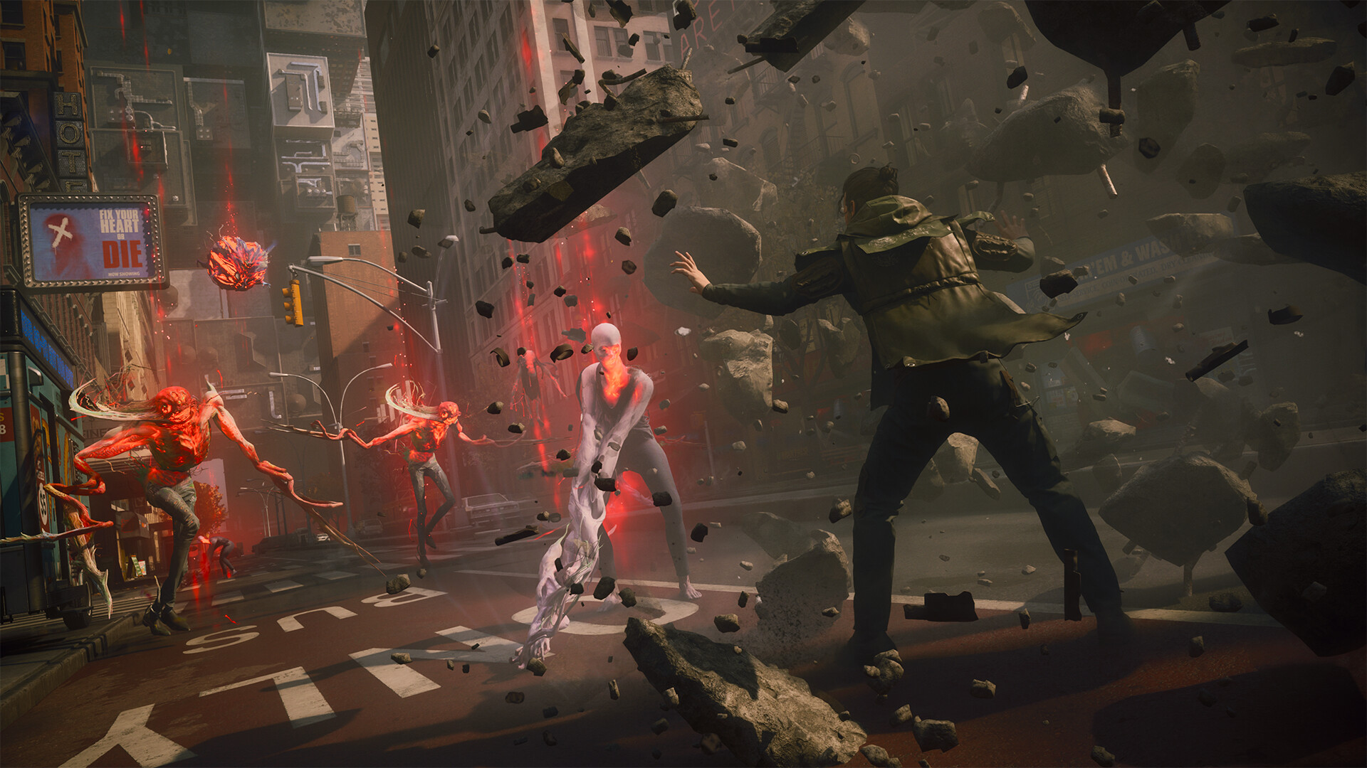 Dylan uses supernatural force against enemies on a Manhattan street