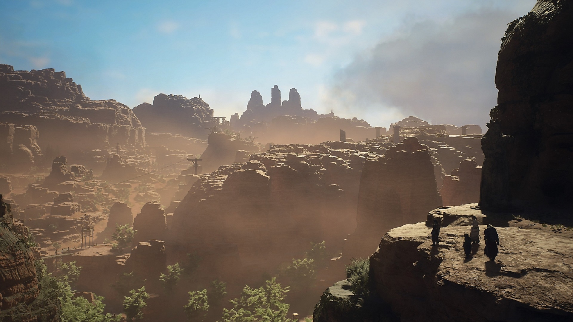 Official Dragon’s Dogma 2 view across the rocky world of Vermund