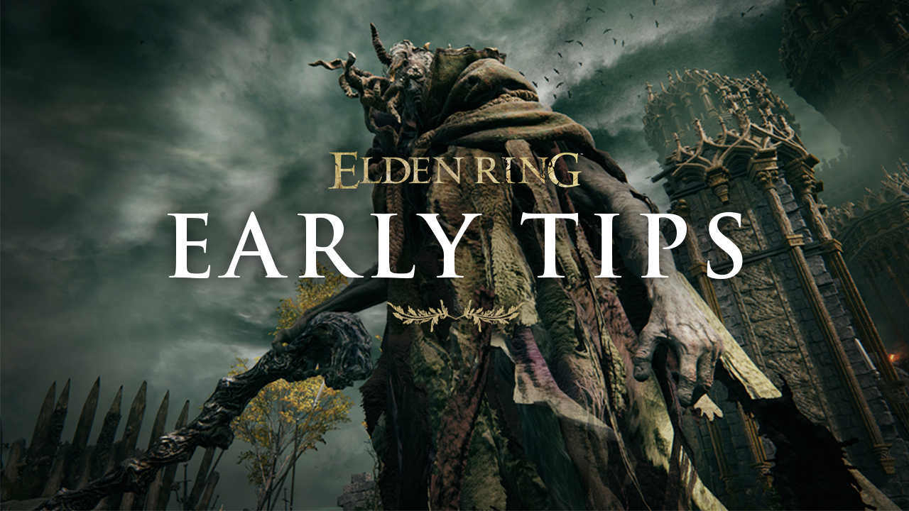 A Tarnished prepares for combat in an official Elden Ring early-game image