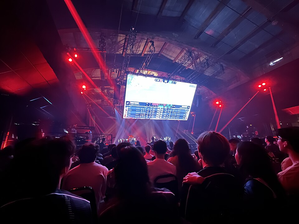 Audience watching the VALORANT Champions 2023 stage in Los Angeles