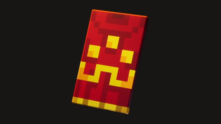 Official red and gold Minecraft Dungeons II Hero Cape reward