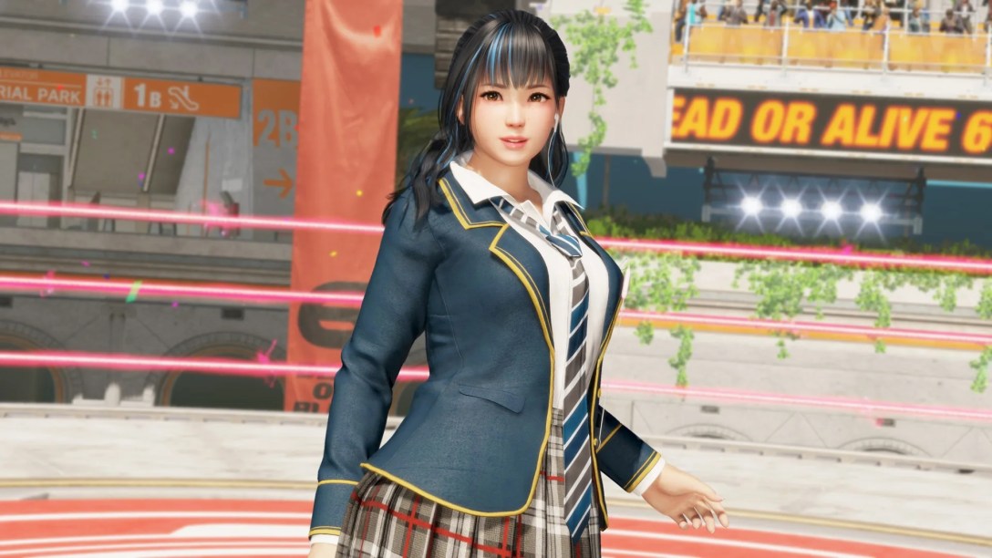 Minato in a bright official Dead or Alive 6 Last Round combat scene
