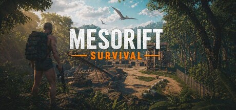 Official MesoRift Survival landscape and logo from its Steam header