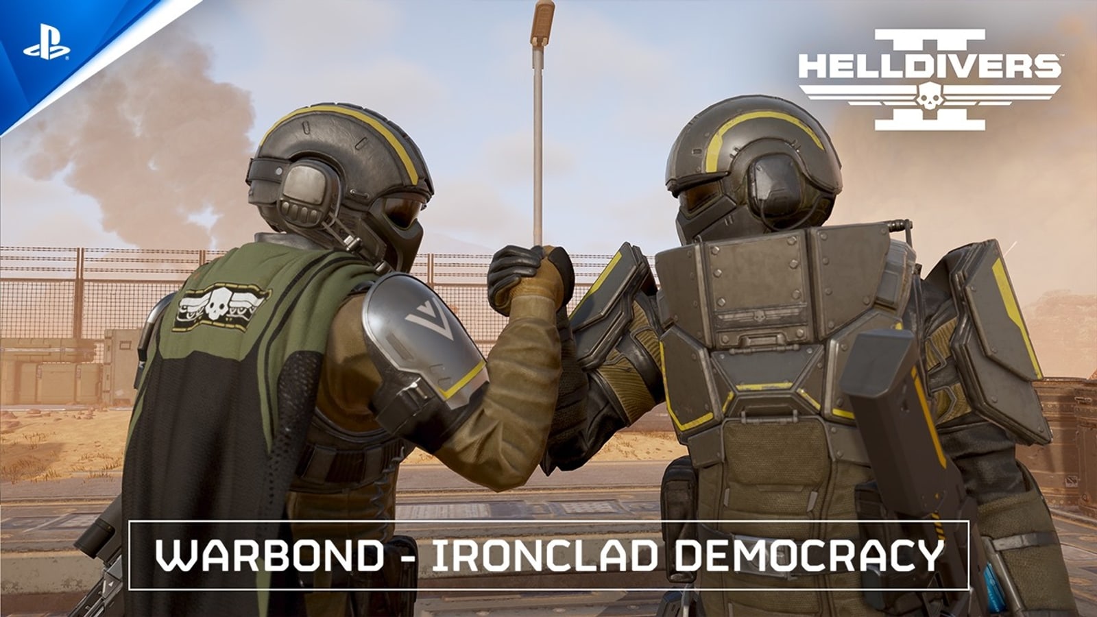 Helldivers 2 Ironclad Democracy Warbond official key art
