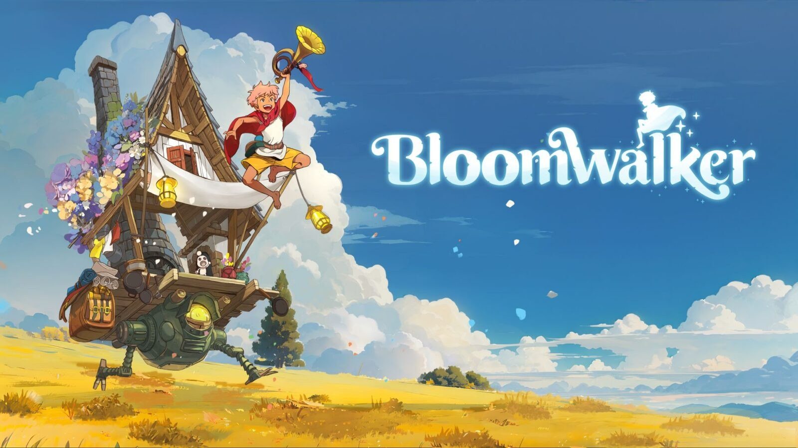 Bloomwalker-Reisender fährt in offizieller Key Art ein bewegliches Haus