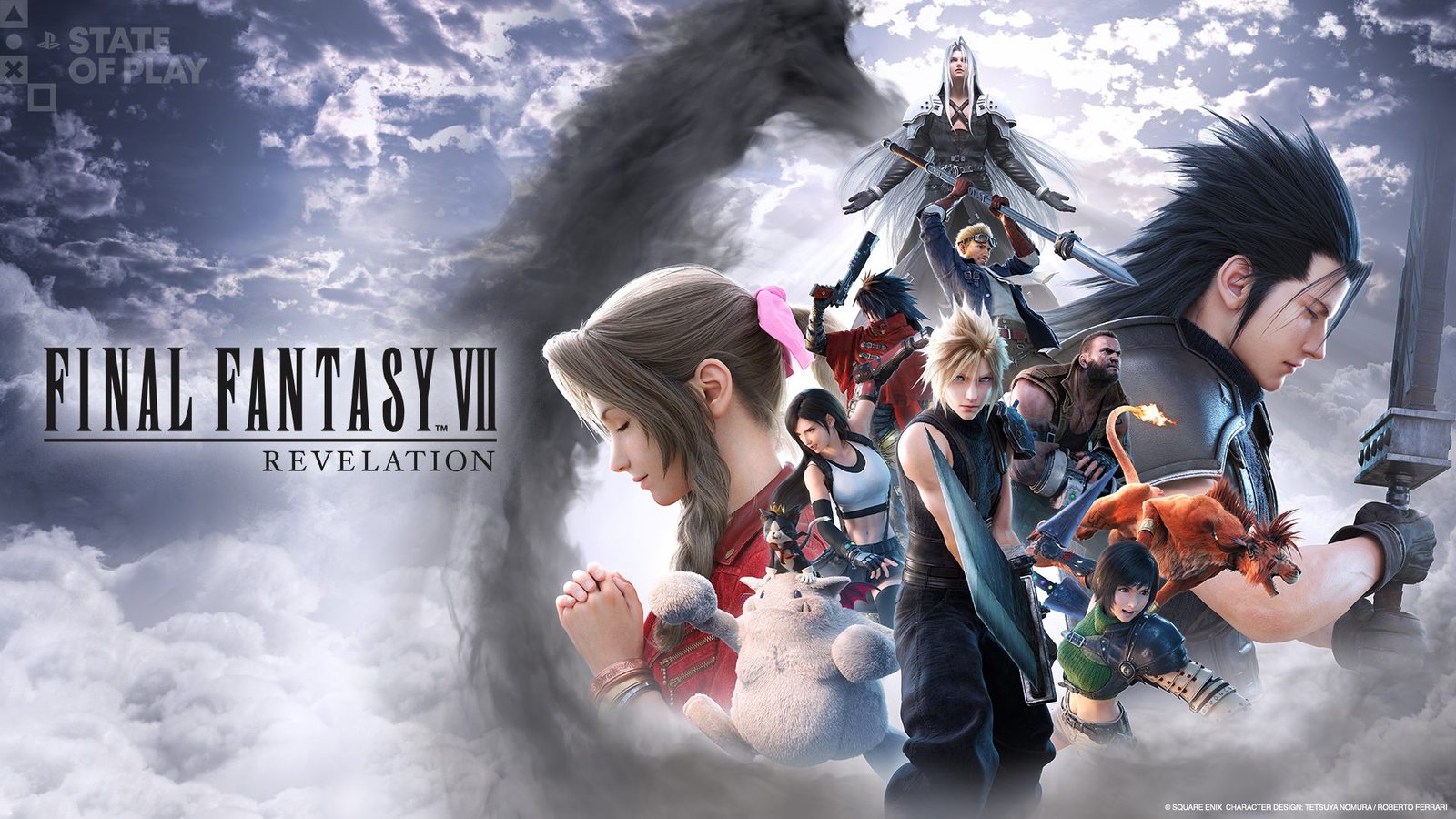 Final Fantasy VII Revelationのパーティが公式映像で明るいオープンワールドを探索