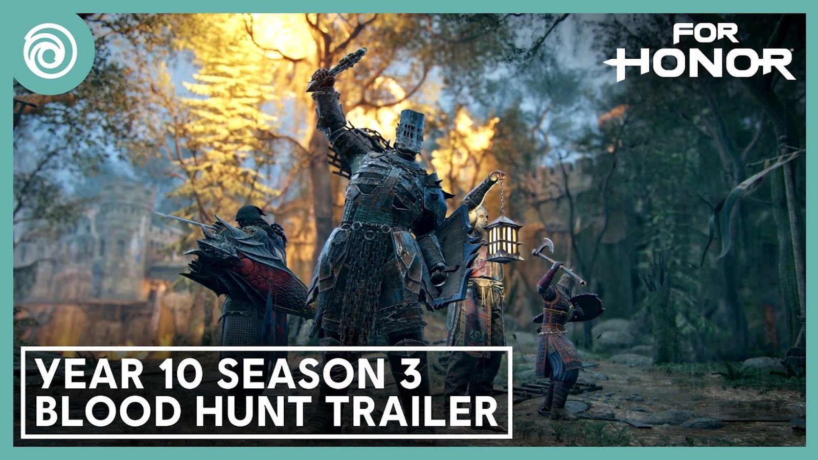 For Honor-Krieger kämpfen im Freien in einem hellen offiziellen Blood Hunt-Trailerbild