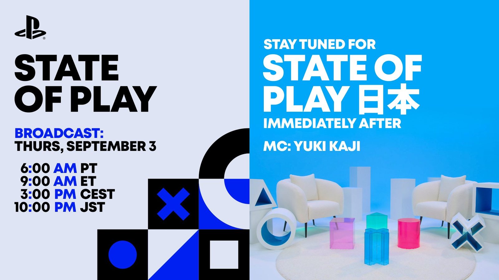 Official schedule for the September 3 State of Play and State of Play Japan broadcasts
