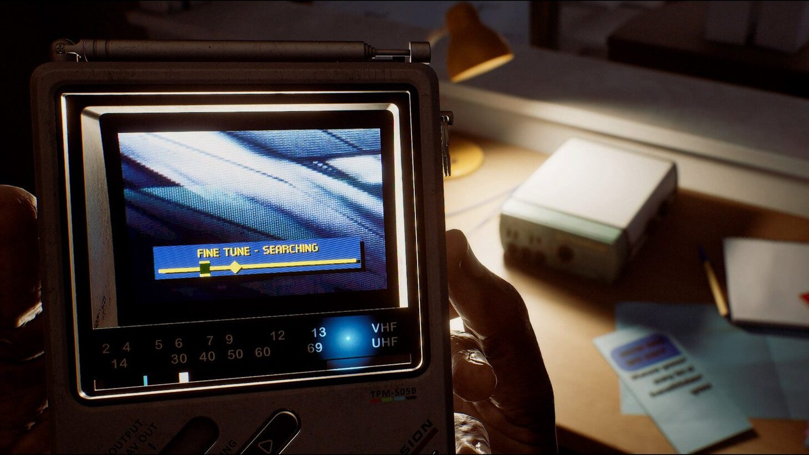 Simon's CRTV frequency screen in official Silent Hill: Townfall gameplay footage