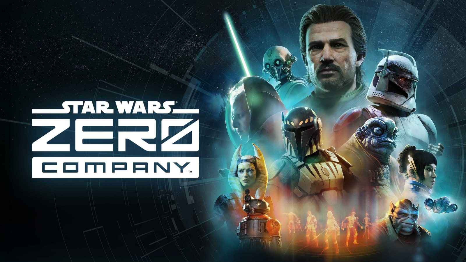 Hawks e o esquadrão Zero Company em arte oficial brilhante de Star Wars Zero Company