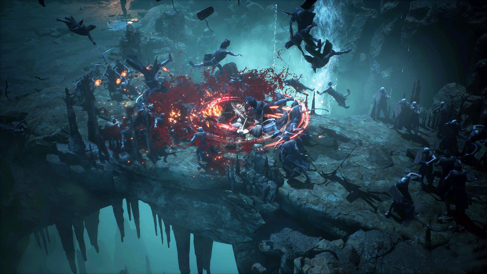 UNDECEMBER Charakter kämpft gegen Monster in einem hellen offiziellen Gameplay-Screenshot