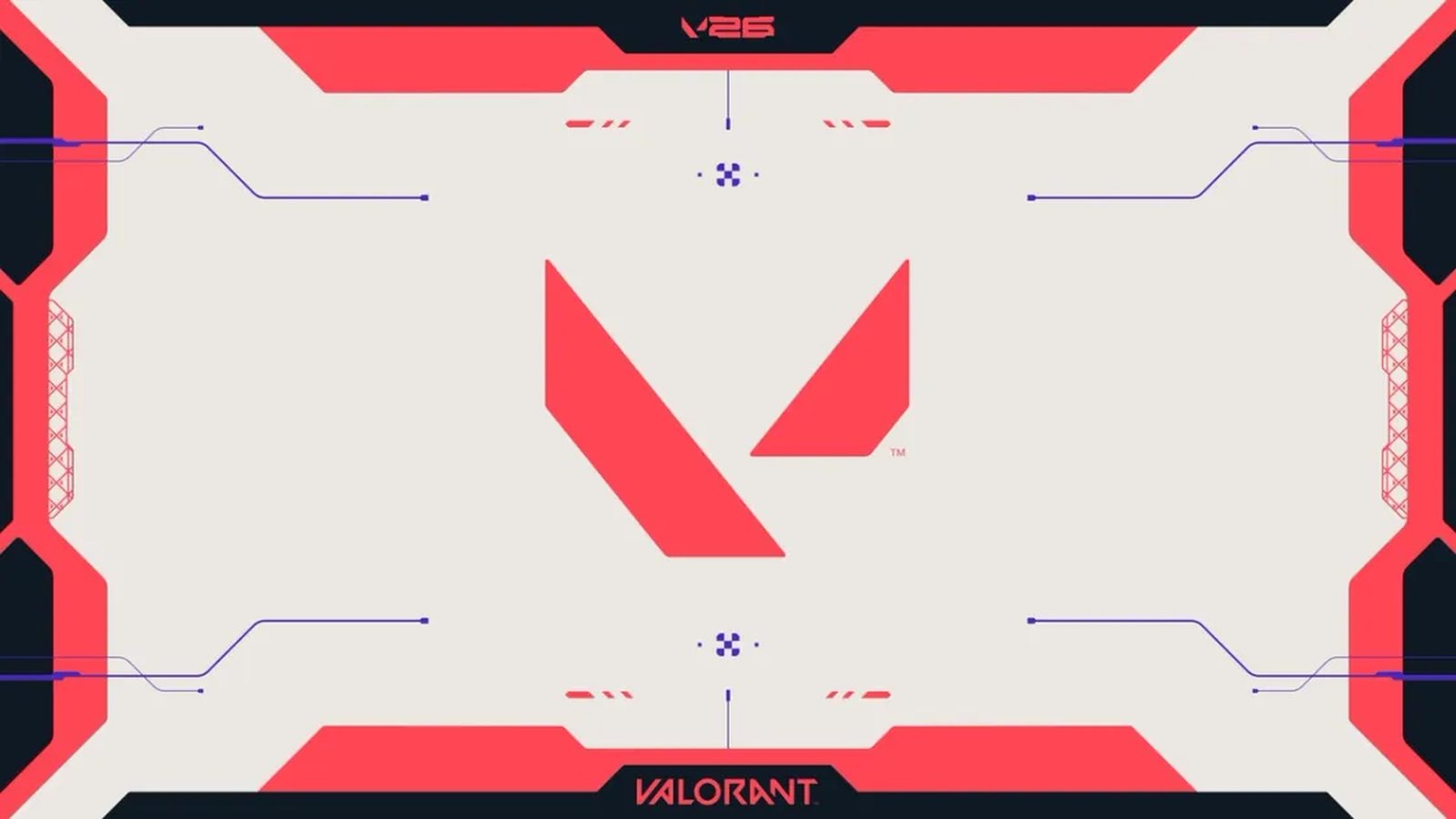 Official VALORANT Patch 13.05 red and cream graphic