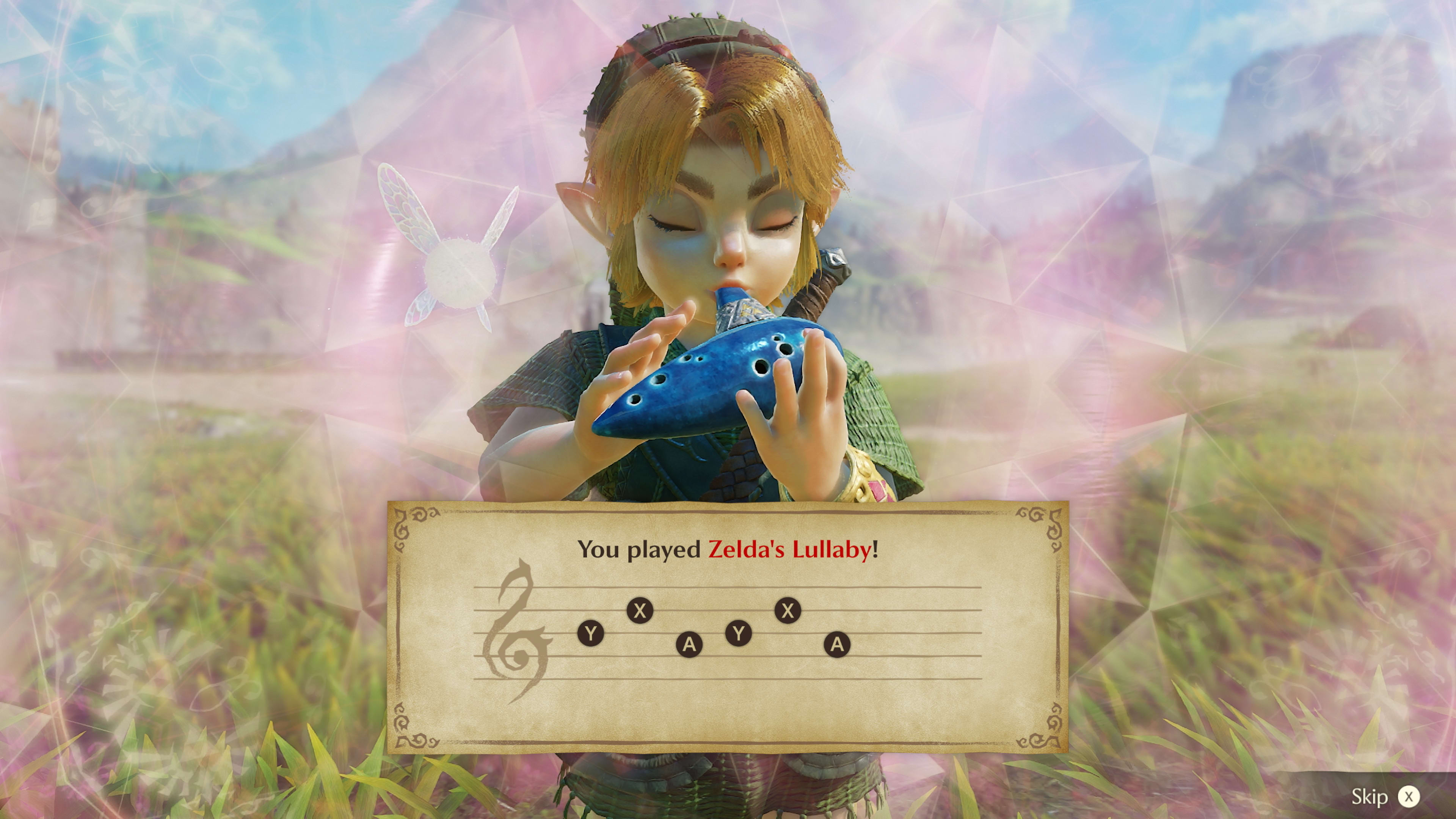 Link faces an enemy in official Ocarina of Time Switch 2 gameplay