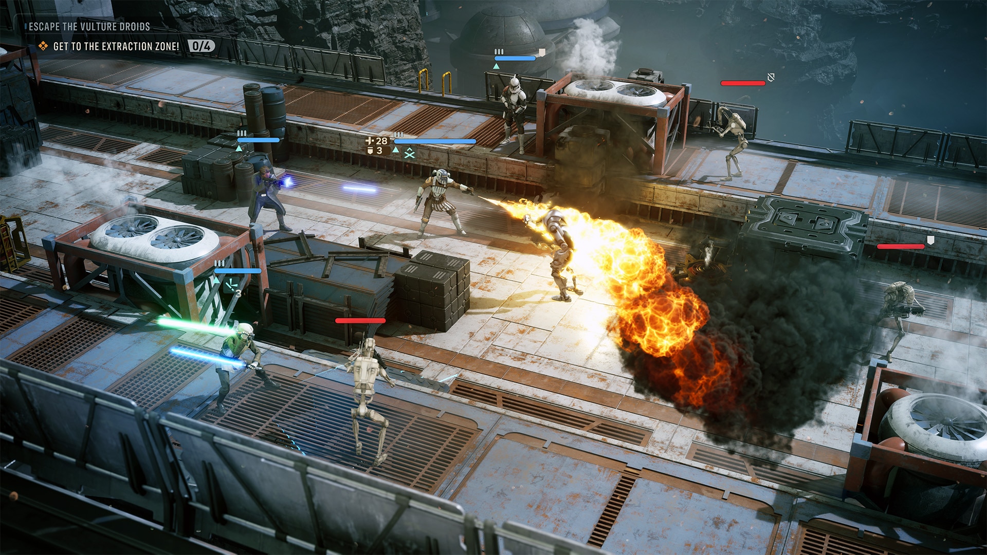 Zero Company turn-based combat during an extraction mission